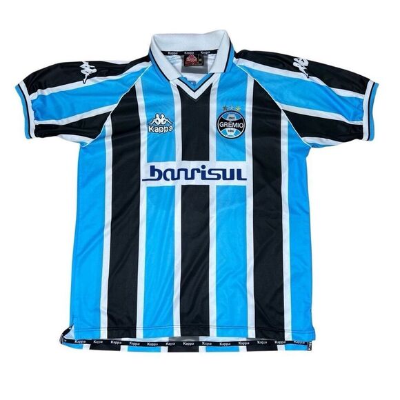 Vintage Y2K Kappa Gremio Brazil Soccer Jersey 10 Large - Picture 1 of 7